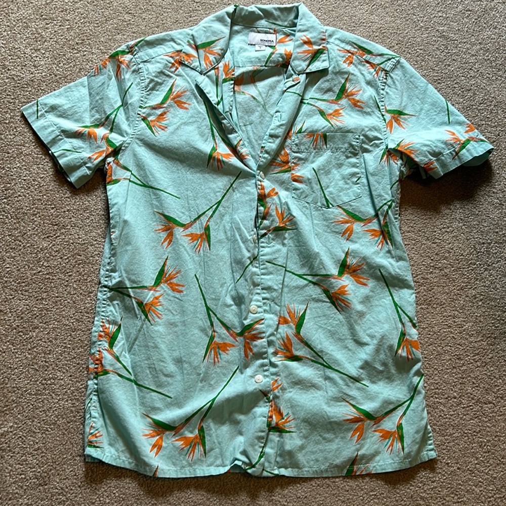 Sonoma button up lightweight summer T-shirt